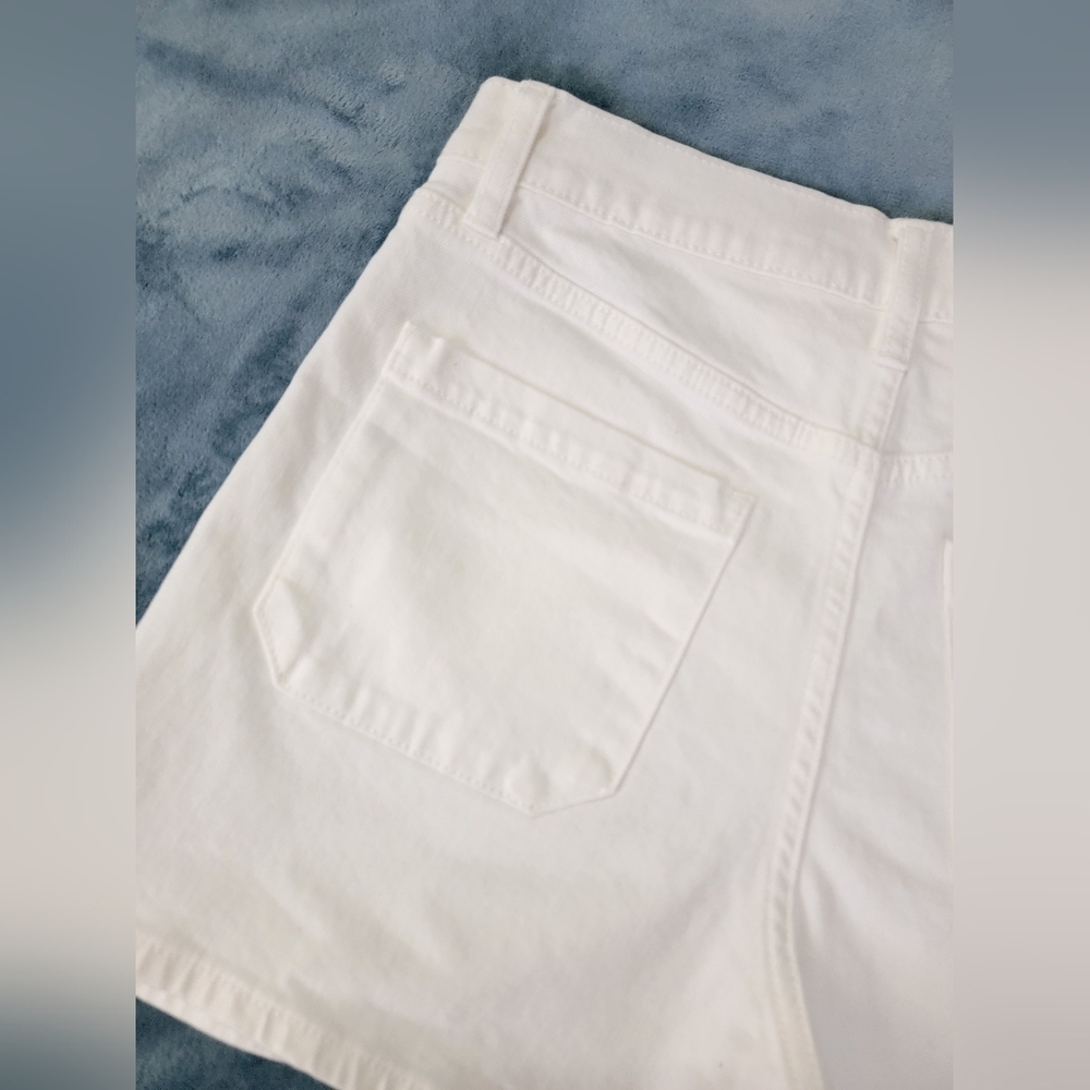 Altar'd State High Waist Sailor Tile White Shorts Size 27 - Picture 11 of 12